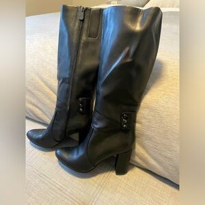 Anne klein black knee high boots